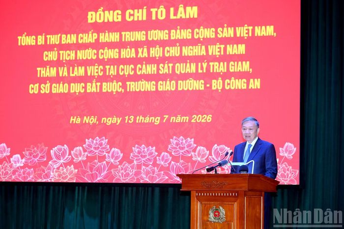 Tổng Bí thư, Chủ tịch nước Tô Lâm phát biểu chỉ đạo tại cuộc làm việc.