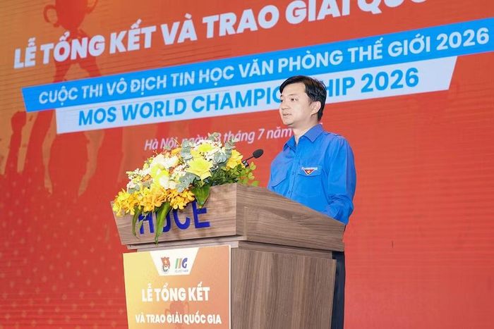Đồng chí Nguyễn Minh Triết phát biểu ý kiến tại buổi lễ. (Ảnh: BTC cung cấp)