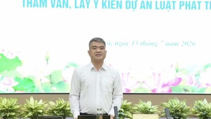 Thứ trưởng Tư pháp Nguyễn Thanh Tú phát biểu tại hội nghị. (Ảnh: TL)