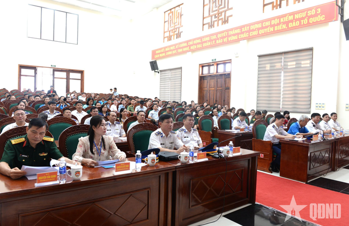 Các đại biểu dự Hội nghị phổ biến kế hoạch thực hiện nhiệm vụ khảo sát, nắm tình hình các vùng biển, đảo ven bờ miền Trung năm 2026.