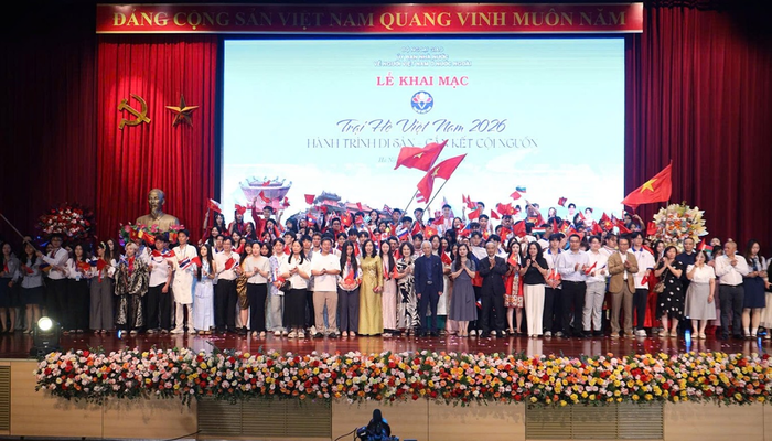 Hơn 100 thanh niên, sinh viên kiều bào đến từ 32 quốc gia và vùng lãnh thổ về tham dự Trại hè Việt Nam 2026. Ảnh: THÀNH LONG