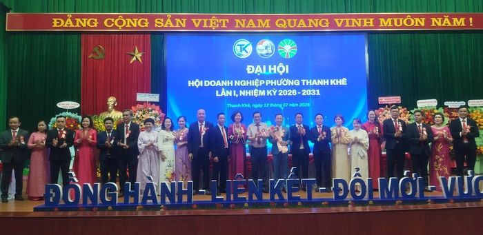 Ban Chấp hành Hội Doanh nghiệp Thanh Khê nhiệm kỳ 2026-2031 ra mắt tại Đại hội.
