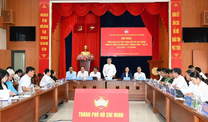Đồng chí Nguyễn Phước Lộc phát biểu kết luận. Ảnh: VIỆT DŨNG