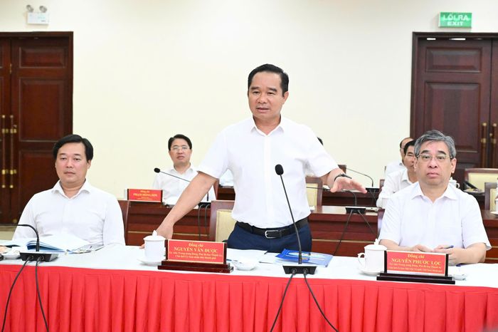  Chủ tịch UBND TPHCM Nguyễn Văn Được phát biểu. Ảnh: VIỆT DŨNG 