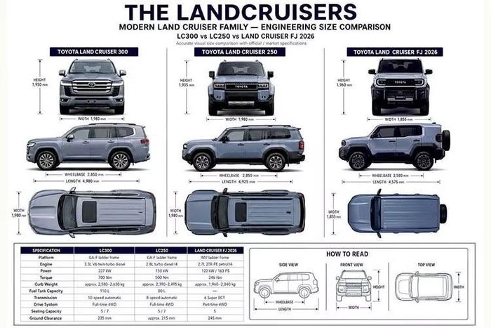 Thiết kế ngoại thất của Land Cruiser FJ thiên về sự thực dụng với các chi tiết mang đậm chất SUV địa hình. Hệ thống treo trước dạng tay đòn kép và treo sau liên kết 4 điểm kết hợp lò xo cuộn giúp đảm bảo độ ổn định khi di chuyển trên nhiều loại địa hình. Xe sử dụng mâm 18 inch đi cùng lốp 265/60R18, đi kèm lốp dự phòng full-size.