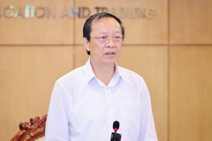 Thứ trưởng Thường trực Bộ GD&amp;ĐT Phạm Ngọc Thưởng phát biểu tại sự kiện.