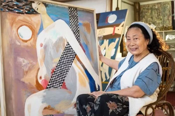 Họa sĩ Kim Thái là vợ cố nhà điêu khắc Lê Công Thành.