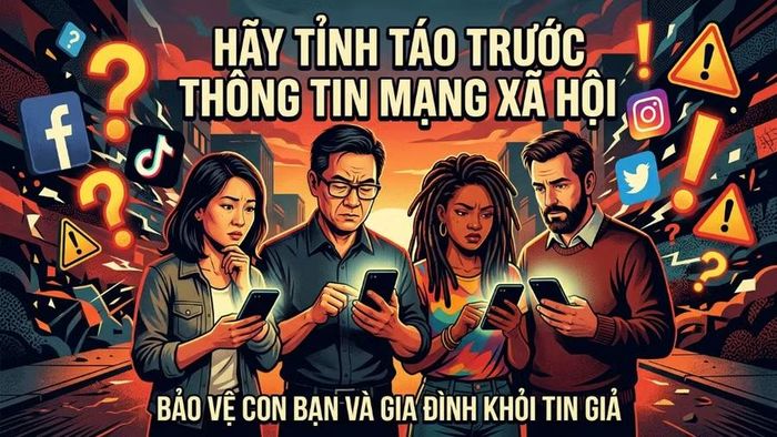 Phụ huynh cần quan tâm, hướng dẫn con em sử dụng mạng xã hội có trách nhiệm, tránh tiếp tay lan truyền thông tin sai sự thật. Ảnh: Minh họa