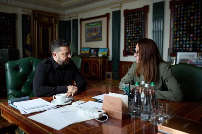 Tổng thống Ukraine Volodymyr Zelensky và Thủ tướng Yulia Svyrydenko. Ảnh: @ZelenskyyUa
