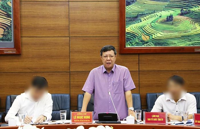 Ông Lê Ngọc Hưng khi còn đương chức Phó Chủ tịch UBND tỉnh Lào Cai.