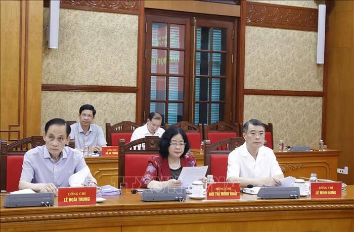 Các đại biểu tham dự Phiên họp thứ hai Ban Chỉ đạo Trung ương về phát triển văn hóa Việt Nam. Ảnh: Thống Nhất/TTXVN