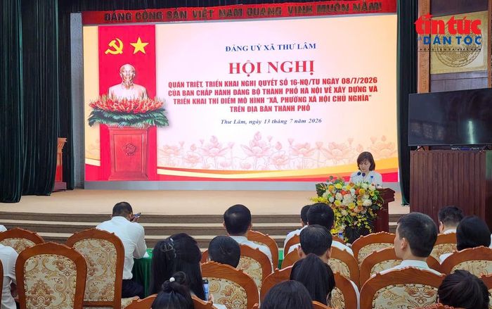 Đảng ủy xã Thư Lâm tổ chức hội nghị quán triệt, triển khai nghị quyết của Thành ủy Hà Nội.