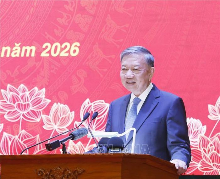 Tổng Bí thư, Chủ tịch nước Tô Lâm phát biểu chỉ đạo. Ảnh: Thống Nhất/TTXVN