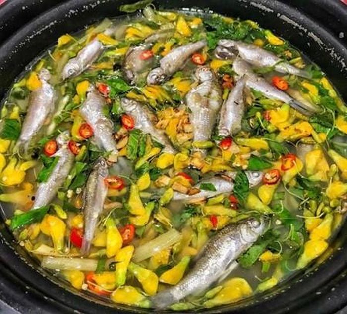Canh cá linh bông điển điển. Ảnh: ST.