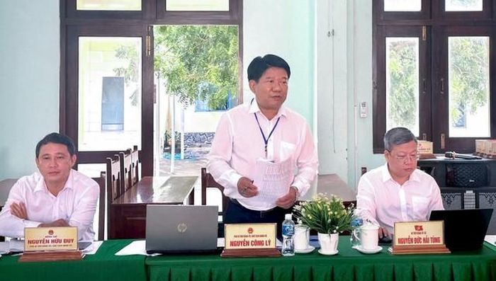Ông Nguyễn Công Lý, Chủ tịch UBND xã Hòa Thắng.
