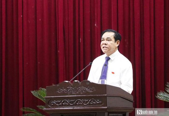 Ông Võ Trọng Hải, Chủ tịch UBND tỉnh Nghệ An phát biểu tại phiên thảo luận. 