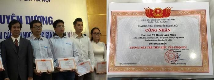 Vũ Hoàng Anh Minh – đứng thứ hai từ phải sang trái