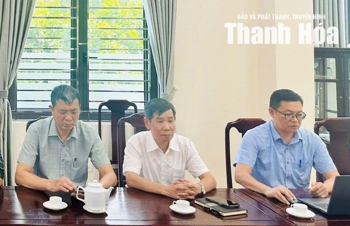 Đại biểu dự hội nghị tại điểm cầu Thanh Hóa.