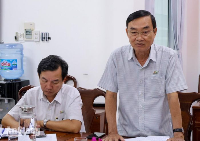 Phó Giám đốc Báo và Phát thanh - Truyền hình tỉnh An Giang Đỗ Quốc Bửu phát biểu về định hướng nội dung tuyên truyền du lịch trên sóng phát thanh và truyền hình.