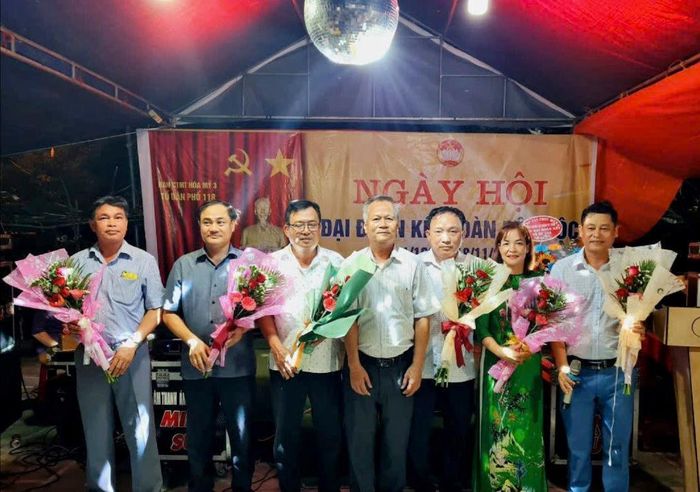 Hoạt động Ngày hội đại đoàn kết tại tổ dân phố 118 Hòa Minh (cũ). Ảnh: PV