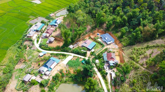 Một góc bản Khẩu Cắm, xã Mường Phăng.