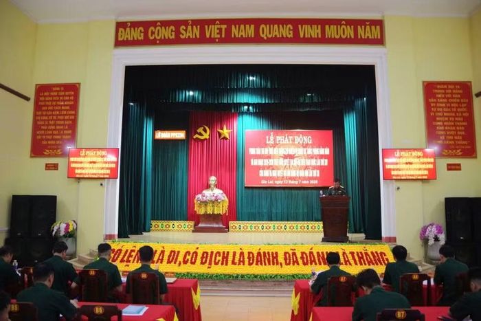  Cán bộ, chiến sĩ Lữ đoàn Pháo phòng không 234 quyết tâm nỗ lực rèn luyện, phấn đấu hoàn thành xuất sắc mọi nhiệm vụ. Ảnh: N.T 