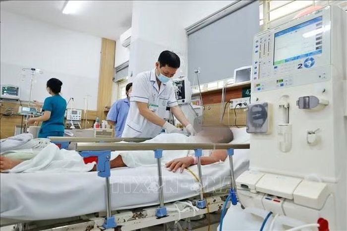 Các cơ sở khám chữa bệnh không được yêu cầu bệnh nhân cấp cứu, mắc bệnh hiếm, bệnh hiểm nghèo hoặc các trường hợp không cần giấy chuyển tuyến phải quay về tuyến dưới làm thủ tục chuyển viện. Ảnh minh họa: TTXVN