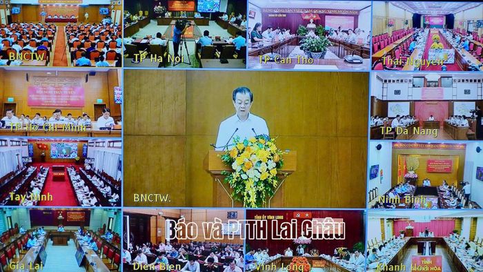Hội nghị trực tuyến toàn quốc sơ kết công tác 6 tháng đầu năm 2026 của ngành Nội chính Đảng.