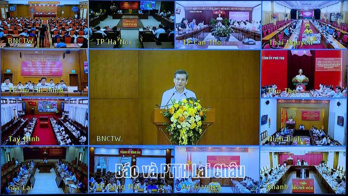 Đồng chí Lê Minh Trí - Trưởng Ban Nội chính Trung ương, Phó Trưởng Ban Thường trực Ban Chỉ đạo Trung ương về PCTNLPTC phát biểu kết luận hội nghị.