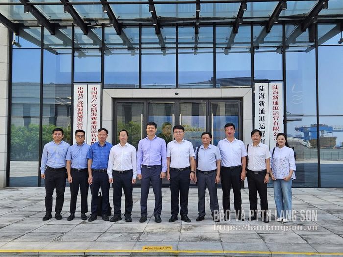 Đoàn đại biểu tỉnh Lạng Sơn tham quan, khảo sát tại Trung tâm Logistics quốc tế Trùng Khánh