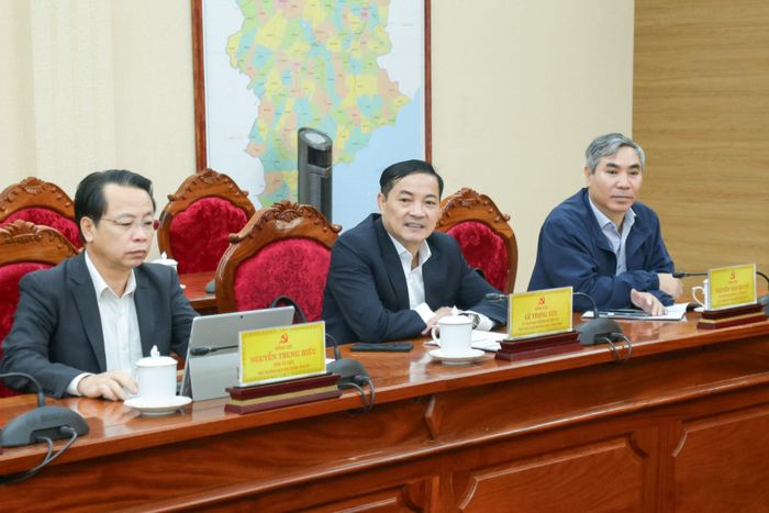 Các đại biểu tham dự hội nghị tại điểm cầu tỉnh Lâm Đồng
