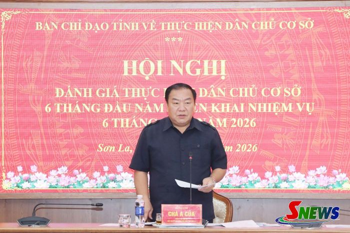 Đồng chí Chá A Của chủ trì Hội nghị.