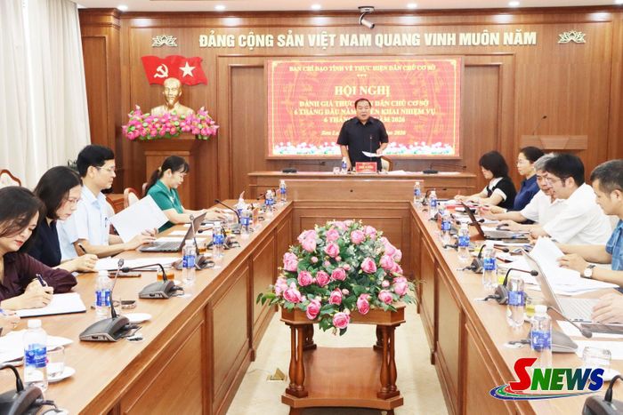 Hội nghị đánh giá thực hiện dân chủ ở cơ sở 6 tháng đầu năm; triển khai nhiệm vụ 6 tháng cuối năm.