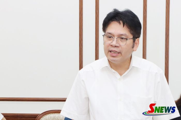 Lãnh đạo Ủy ban MTTQ Việt Nam tỉnh phát biểu tại Hội nghị.