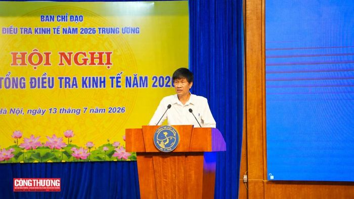 TS. Nguyễn Thanh Dương Phó Cục trưởng, Cục Thống kê, Bộ Tài chính báo cáo Kết quả sơ bộ Tổng điều tra kinh tế năm 2026.
