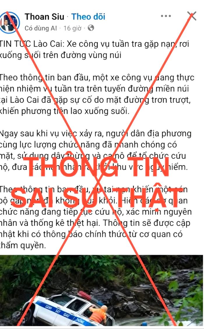 Hình ảnh lan truyền trên mạng xã hội.