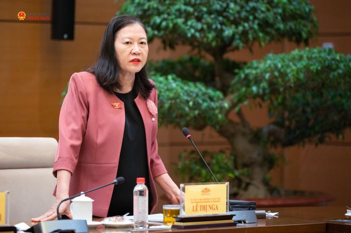 Ủy viên Trung ương Đảng, Chủ nhiệm Ủy ban Dân nguyện và Giám sát Lê Thị Nga chủ trì phiên họp