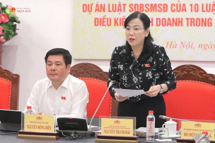 Chủ nhiệm Ủy ban Khoa học, Công nghệ và Môi trường Nguyễn Thanh Hải phát biểu tại phiên họp