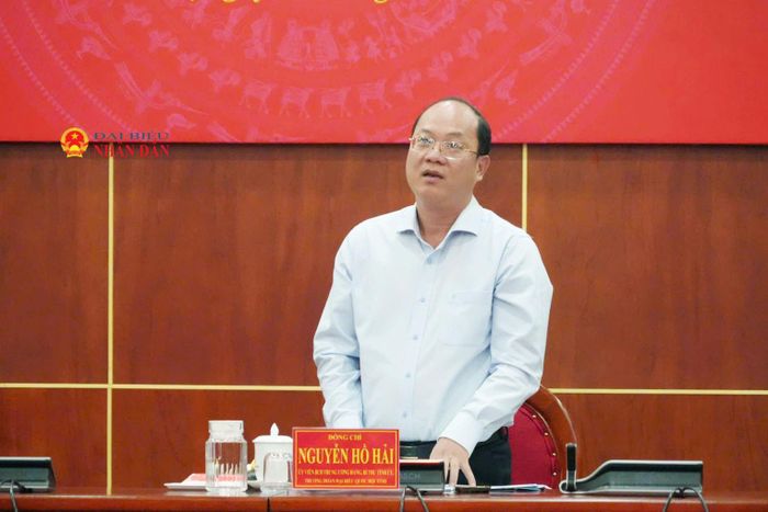 Bí thư Tỉnh ủy Cà Mau Nguyễn Hồ Hải tiếp thu ý kiến của Đoàn công tác
