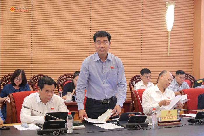 ĐBQH hoạt động chuyên trách tại Ủy ban Pháp luật và Tư pháp Lê Thanh Hoàn phát biểu