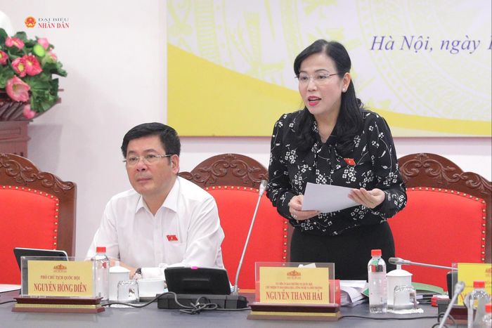 Chủ nhiệm Ủy ban Khoa học, Công nghệ và Môi trường Nguyễn Thanh Hải phát biểu