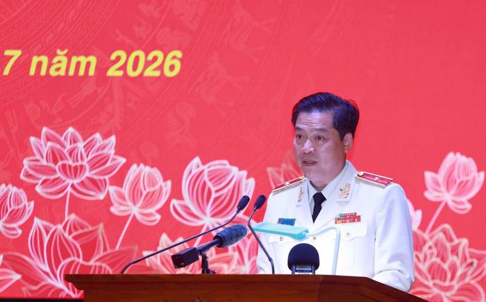Thiếu tướng Nguyễn Thanh Trường tiếp thu ý kiến chỉ đạo của Tổng Bí thư, Chủ tịch nước Tô Lâm.