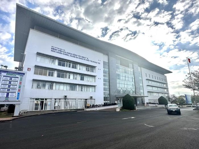 Bệnh viện Đa khoa vùng Tây Nguyên, nơi xảy ra vụ việc.