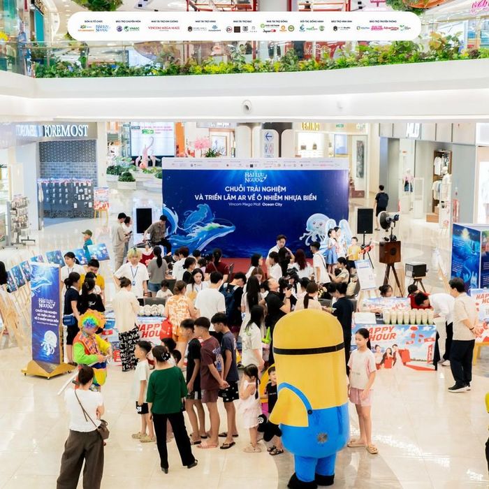 Không gian chuỗi trải nghiệm và triển lãm AR “Hải Lưu Ngược” tại Vincom Mega Mall Ocean City trong hai ngày 04-05/07/2026. Ảnh: BTC