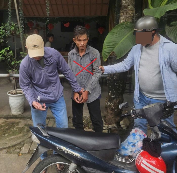 Đối tượng Phan Tấn Thọ bị bắt giữ.