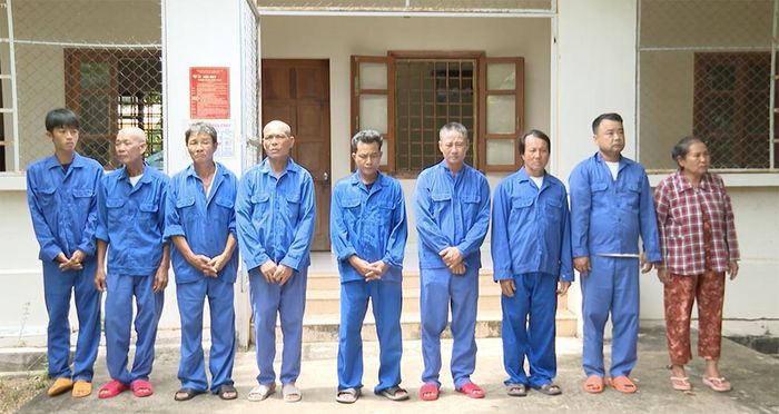 Các đối tượng bị bắt giữ.