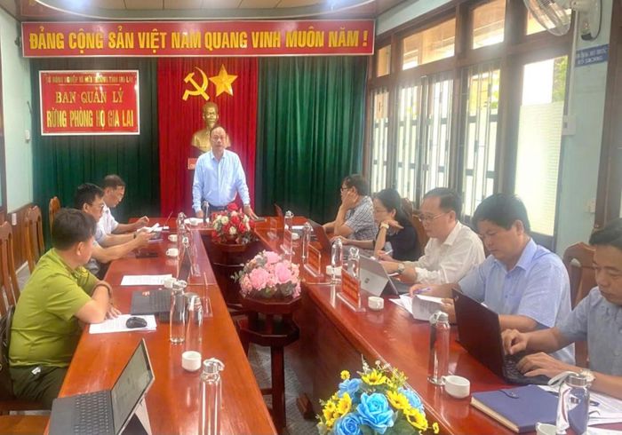 Quang cảnh trong buổi làm việc.