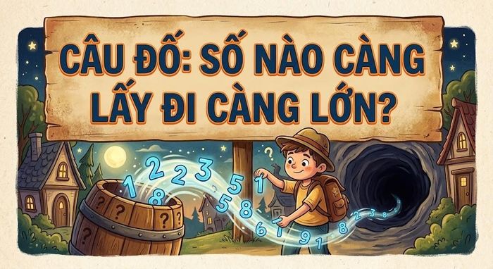 Số nào càng lấy đi càng lớn? (Ảnh minh họa)