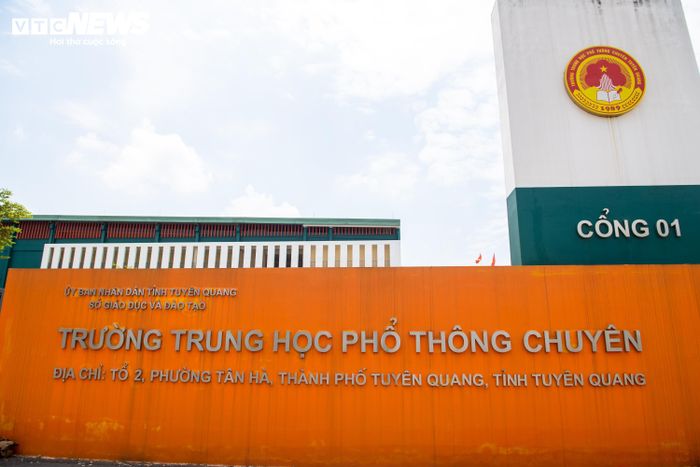 Trường THPT chuyên Tuyên Quang. (Ảnh: Viên Minh)