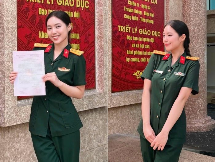 Á hậu Trần Ngọc Châu Anh thông báo vừa được thăng quân hàm Thượng úy. Trước đó, hành trình công tác của Châu Anh cũng ghi nhận những dấu mốc đáng chú ý.